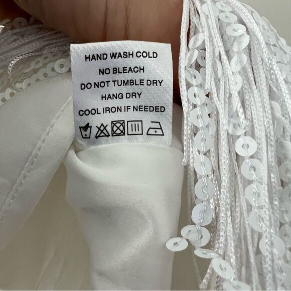 Superdown White Fringe Mini Skirt - Picture 12 of 12